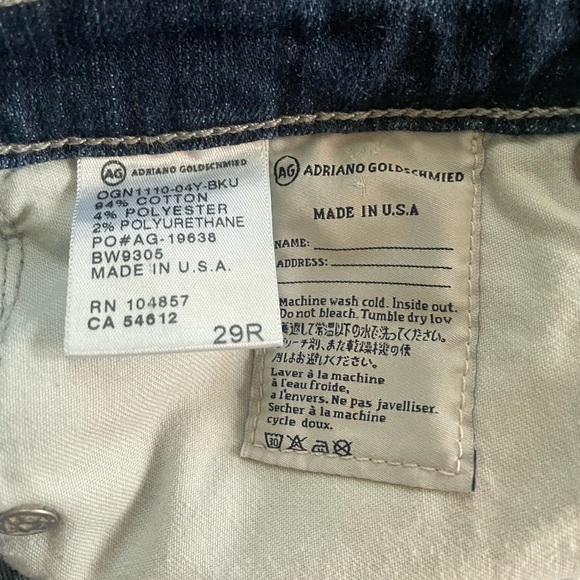 AG
Prima Mid Rise Cropped Cigarette Jeans size 29 - Picture 9 of 10